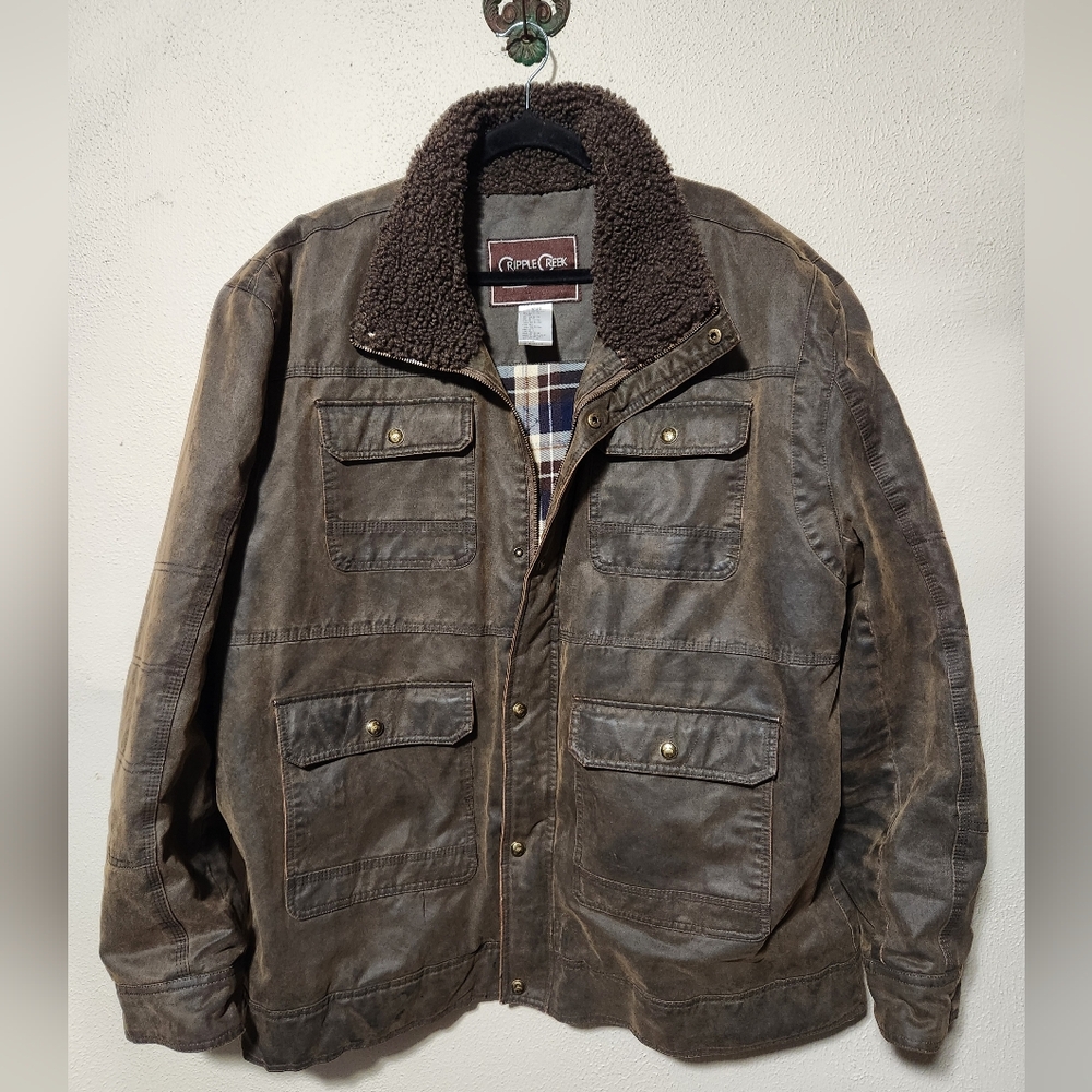 Cripple Creek Enzyme Washed Storm Flap Sherpa Concealed Carry Jacket XXL